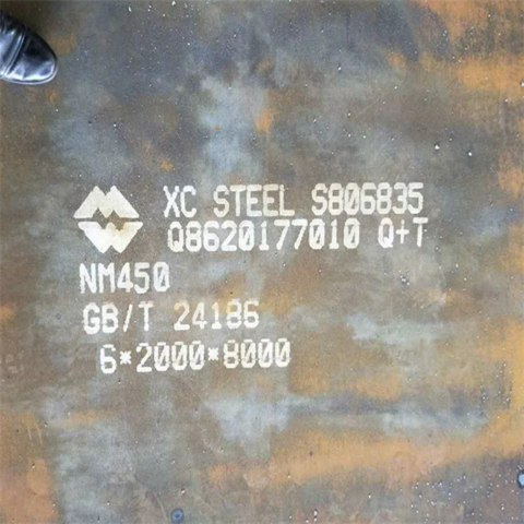 لوح فولاذ مقاوم للتآكل AR500 بسطح أسود من الحديد والفولاذ 6 مم 8 مم 9 مم 12 مم Abrex450 Wearalloy450 Hardwear450F