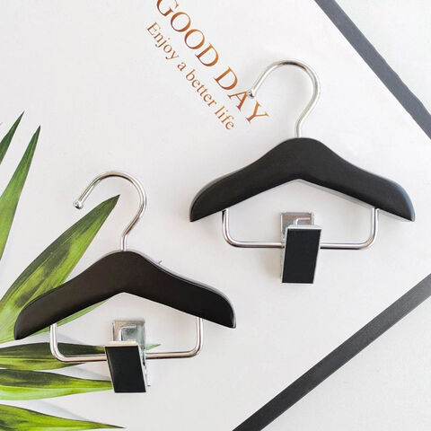 Niedliche Mini-Kleiderbügel aus Holz für Haustierkleidung, Hunde, Katzen und Babykleidung mit Clip - Mini-Kleiderbügel für Puppenkleidung im Großhandel