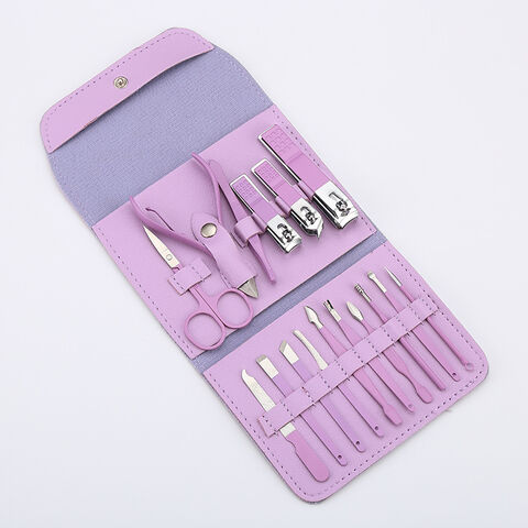 Professionelles Nagelknipser-Set für die Pediküre – 16-teiliges Nagelpflege-Set für Damen aus Edelstahl, ideal für Reisen oder Zuhause