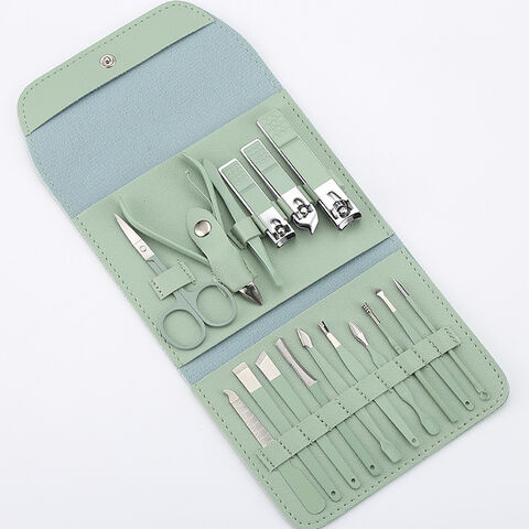 Professionelles Nagelknipser-Set für die Pediküre – 16-teiliges Nagelpflege-Set für Damen aus Edelstahl, ideal für Reisen oder Zuhause