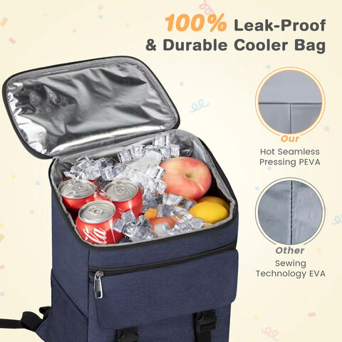 Tragbarer Outdoor-Rucksack, Multifunktionaler Picknick-Kühlrucksack, Isolierte Kühltasche, PEVA-Kühlrucksack