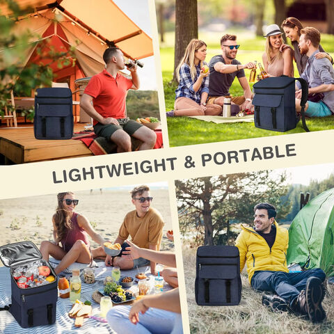 Tragbarer Outdoor-Rucksack, Multifunktionaler Picknick-Kühlrucksack, Isolierte Kühltasche, PEVA-Kühlrucksack