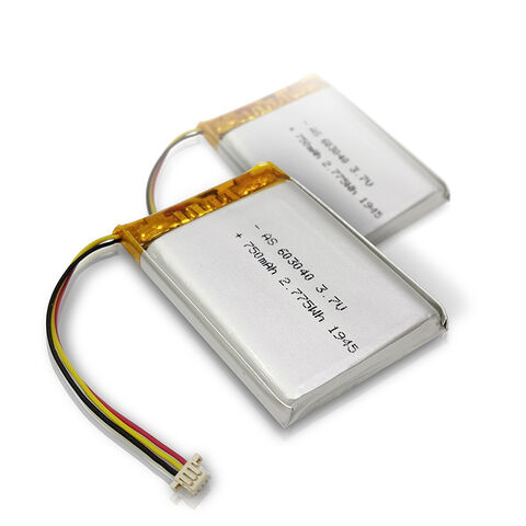 بطارية LiPo 3.7 فولت 603040 750 مللي أمبير عالية الجودة للبيع بالجملة مع شهادة UL1642/UL2054/CB/CE/CCC/UN38.3/WERCS - بطارية ليثيوم بوليمر 3.7 فولت