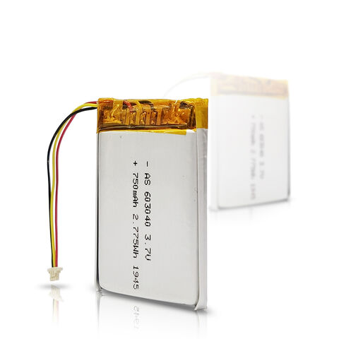 بطارية LiPo 3.7 فولت 603040 750 مللي أمبير عالية الجودة للبيع بالجملة مع شهادة UL1642/UL2054/CB/CE/CCC/UN38.3/WERCS - بطارية ليثيوم بوليمر 3.7 فولت