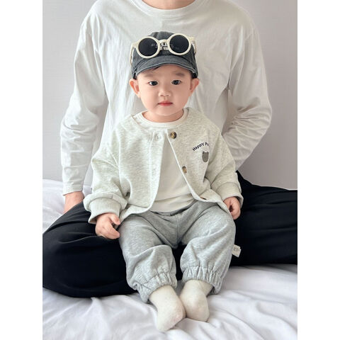 Nouveaux vêtements pour enfants, vestes décontractées et simples pour nourrissons et jeunes enfants, petits cardigans à la mode et polyvalents en gros