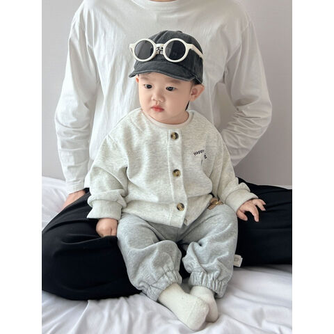 Nouveaux vêtements pour enfants, vestes décontractées et simples pour nourrissons et jeunes enfants, petits cardigans à la mode et polyvalents en gros