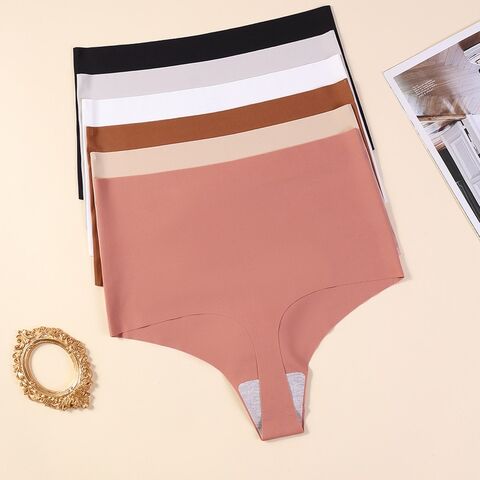 Culottes Sexy Taille Haute Femme Lingerie String Doux Sans Couture pour Vente en Gros