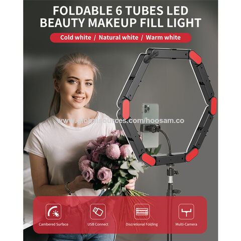 Faltbares LED-Fülllicht für Beauty-Anwendungen auf YouTube, TikTok Live – LED-Make-up-Licht