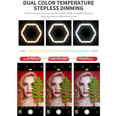 Faltbares LED-Fülllicht für Beauty-Anwendungen auf YouTube, TikTok Live – LED-Make-up-Licht