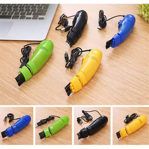 Mini Aspiradora para Teclado, Cepillo de Limpieza, Limpiador de Carcasa de Laptop, Cepillo para Polvo, Aspiradora Portátil USB de Mano, Colector de Polvo