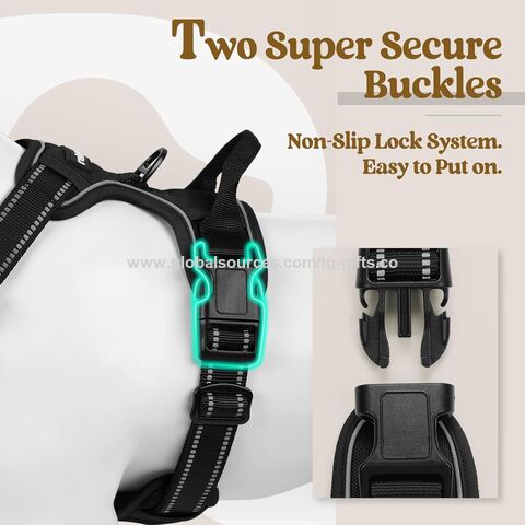 Harnais pour chien, anti-traction réglable, gilet pour animaux de compagnie d'extérieur avec bandes réfléchissantes 3M, tissu Oxford, gilet pour chien