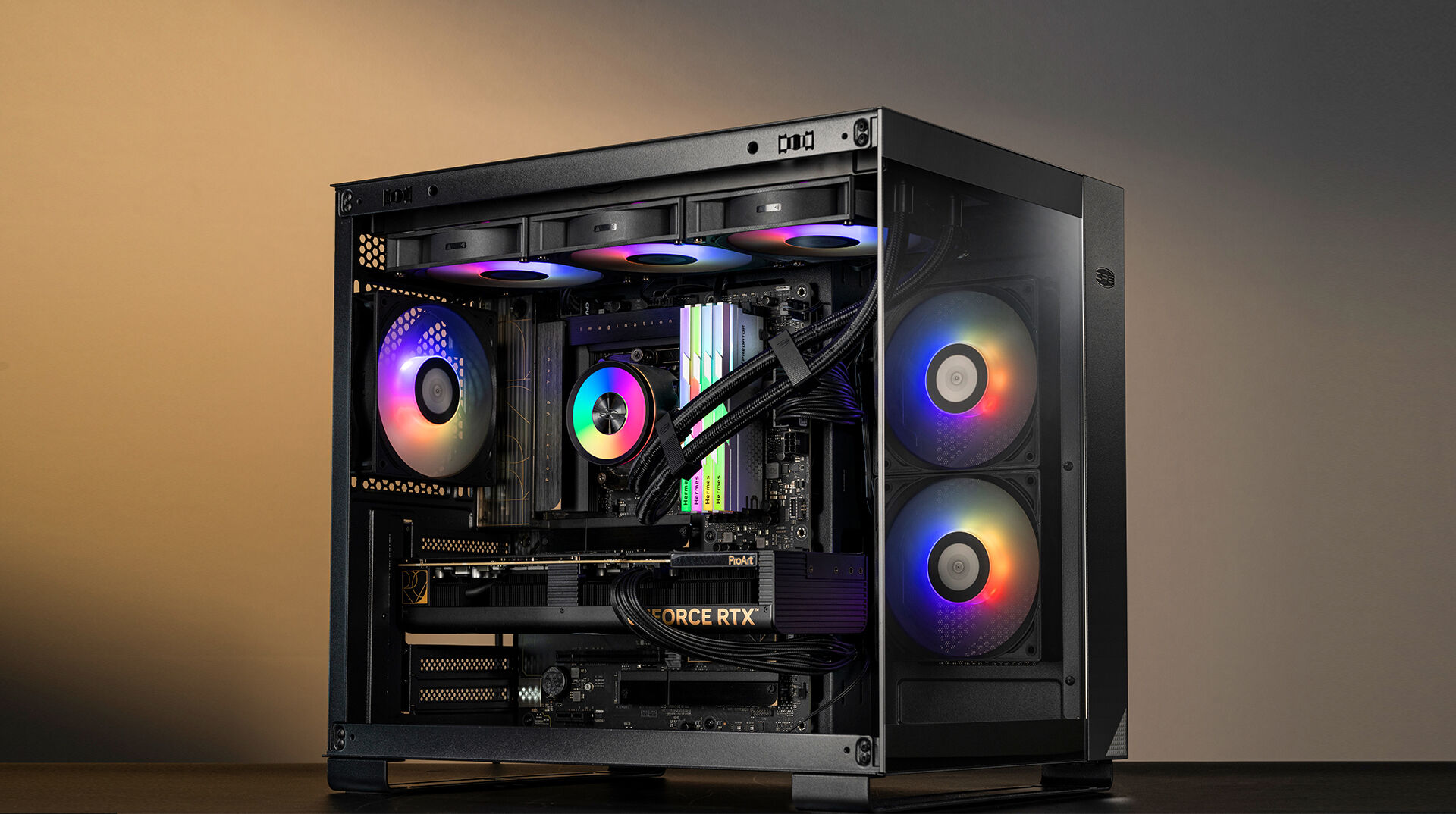 Pccooler Da360 Pro Argb Cpu Liquid Cooler, 360mm Aio Water Cooling With ...