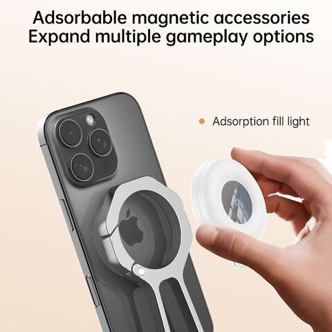 Support de téléphone portable magnétique à boucle à ressort haute résistance pour diffusion en direct
