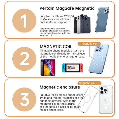 Support de téléphone portable magnétique à boucle à ressort haute résistance pour diffusion en direct