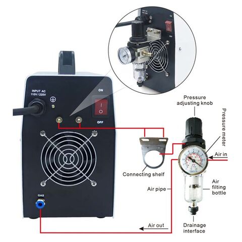 ANDELI MIG-250ME LED 110V/220V Soldadora IGBT Máquina de Soldar MIG