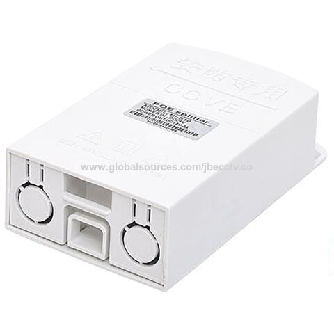 Divisor PoE à Prova de Intempéries 1CH 10/100Mpbs 15.4-24W DC 44V-57V Entrada DC 12V 2A Saída IEEE802.3AF/AT - Para Câmeras IP e Dispositivos de Rede