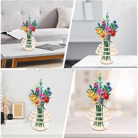 Artesanía en madera Rompecabezas de madera Ornamento de jarrón