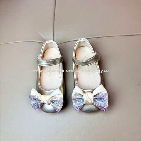 Sepatu bot pesta anak, sepatu kulit pita anak perempuan, sepatu pesta vintage, sepatu anak