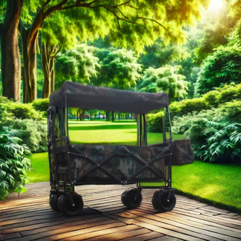 Professioneller zusammenklappbarer Fabrik-OEM-Kinderwagen, praktischer faltbarer Camping-Einkaufswagen