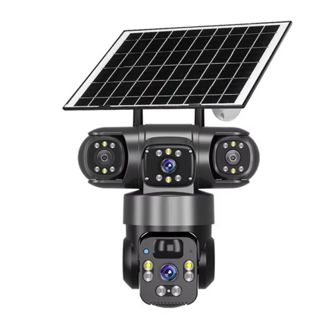Cámaras de Seguridad Inalámbricas para Exteriores con Visión Nocturna y Ángulo Amplio de 360° - Cámara de Red Exterior 4G para Vigilancia del Hogar