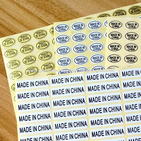 Étiquettes rétractables, Autocollants Fabriqués en Chine, Étiquettes d'origine, Autocollants autocollants