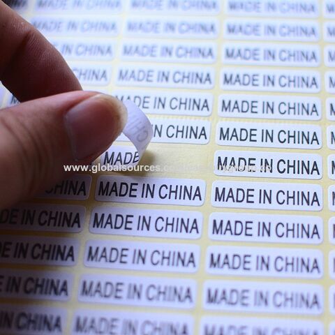 Étiquettes rétractables, Autocollants Fabriqués en Chine, Étiquettes d'origine, Autocollants autocollants