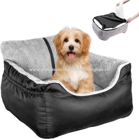 Siège de Transport pour Animaux de Compagnie, Lit de Voyage Extérieur Portable, Siège Rehausseur avec Poignée pour Chien et Chat