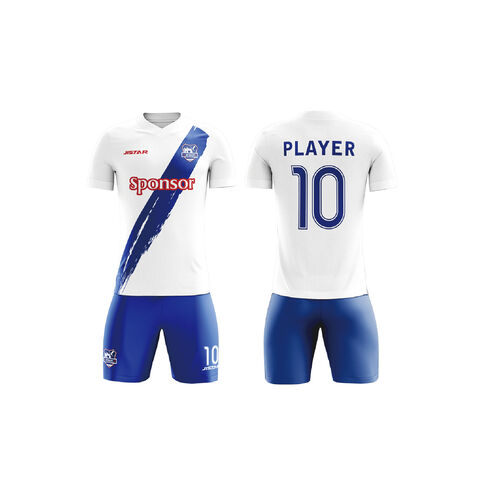 Maillot De Football Personnalisé Avec Nom Et Numéro - Enfant Et Adulte - Kit Complet (maillot, Short, Chaussettes) - Tissu Respirant - 7