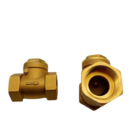 Válvula de Retención Oscilante Horizontal de Latón HPb59 DN-40 para Fontanería Industrial
