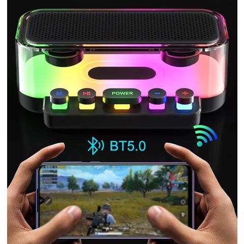 Kabelloser BT 5.0 Party Lautsprecher HD Bass Boost Wasserdicht 24H Wiedergabezeit Tragbarer Desktop Subwoofer für Outdoor/Indoor Veranstaltungen