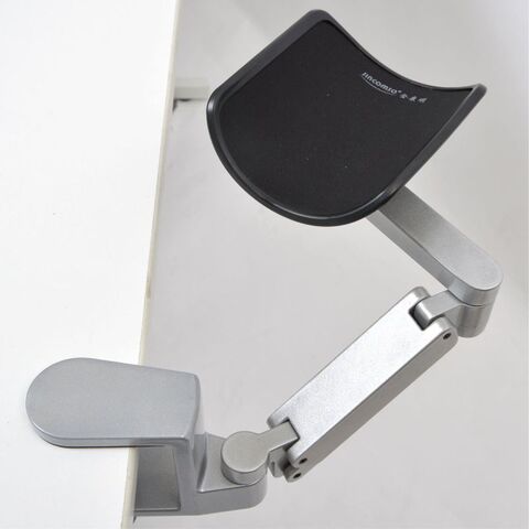 Support de bras en alliage d'aluminium, tapis de souris ergonomique, support de main, repose-bras, support de bras, support de bras, extension de bureau, repose-coude