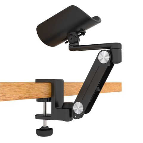 Support de bras en alliage d'aluminium, tapis de souris ergonomique, support de main, repose-bras, support de bras, support de bras, extension de bureau, repose-coude