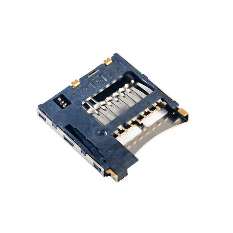 موصل بطاقة الذاكرة T-Flash من النوع H ذو 8 سنون بمسافة 1.85 مم، موصلات بطاقة الذاكرة لتتبع إنترنت الأشياء (IOT)