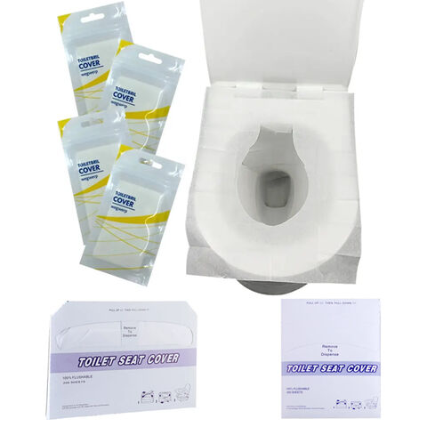 Hypoallergene, ultra-dünne Toilettensitzauflagen aus Papier zum Einmalgebrauch in Krankenhausqualität