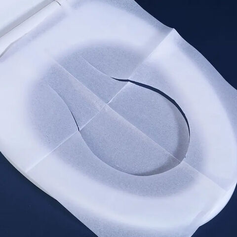 Hypoallergene, ultra-dünne Toilettensitzauflagen aus Papier zum Einmalgebrauch in Krankenhausqualität