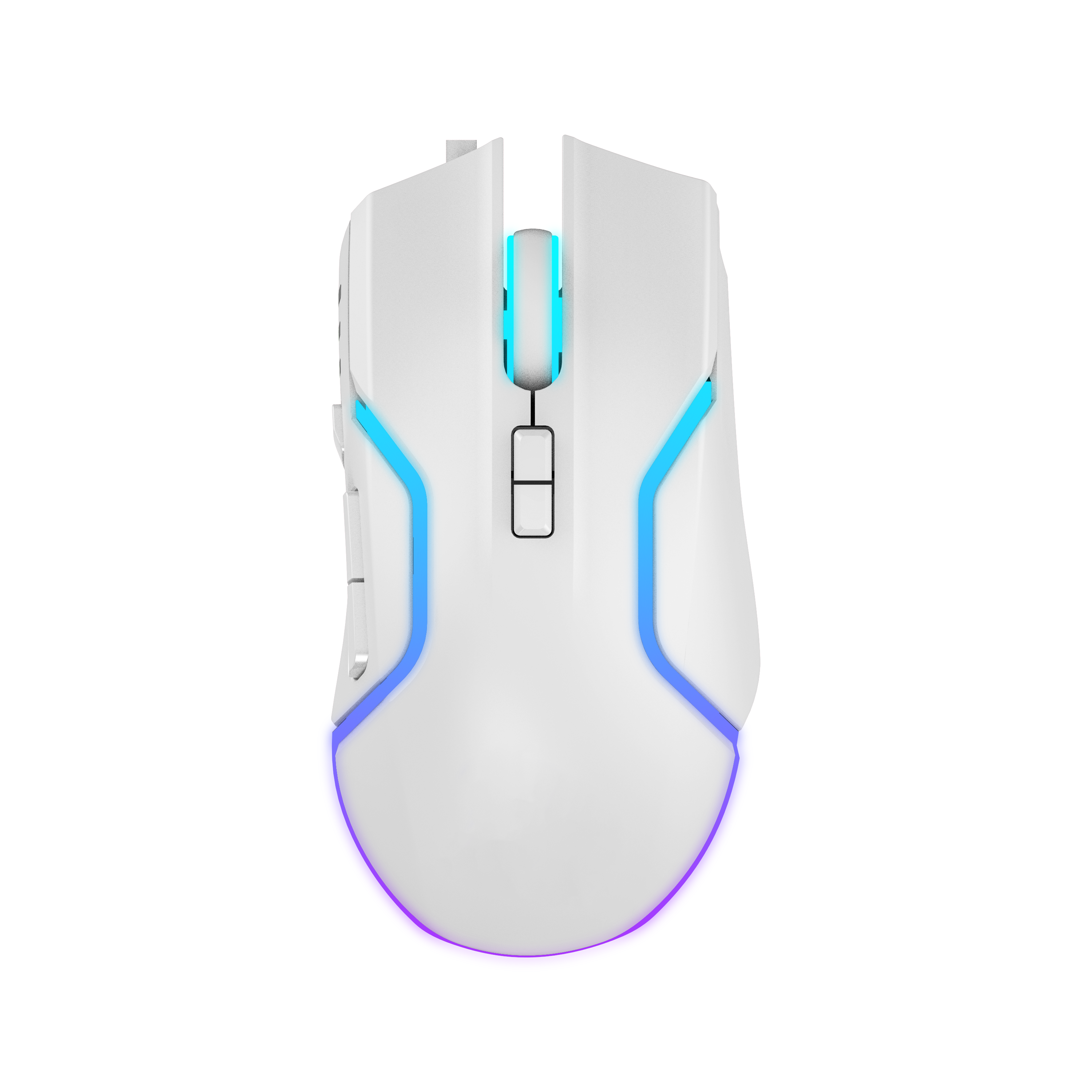 Customed Logo White 13+1 Rgb Lighting Effect 2.4g Wired Wireless ...