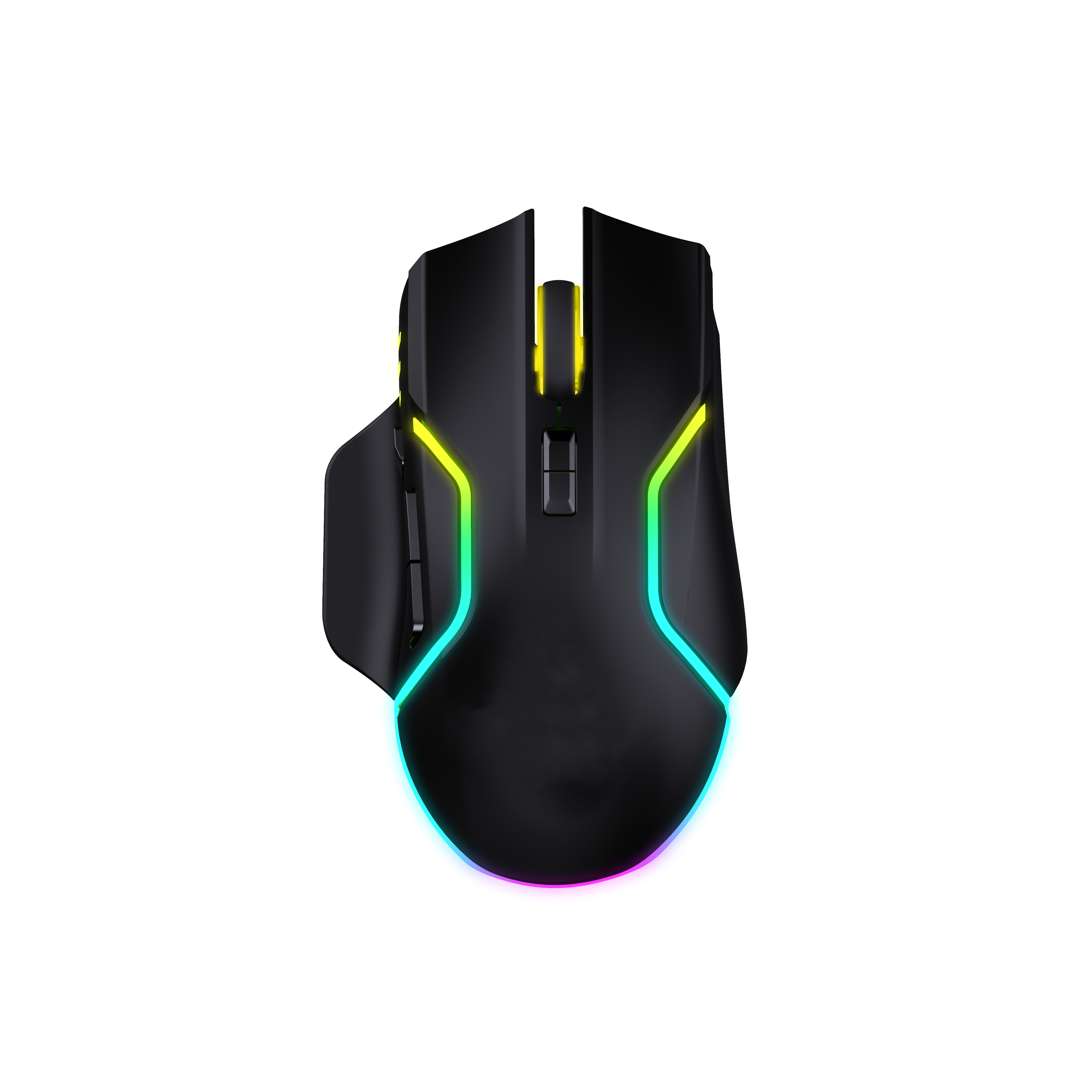 Custom Color Computer Mouse Customed Logo White 13+1 Rgb Lighting Effect 2.4g Wired Wireless ...