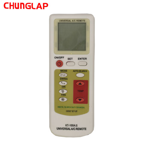 CHUNGLAP | جهاز تحكم عن بعد عالمي لمكيف الهواء KT-100A II للاستخدام مع مكيفات ZONSIN