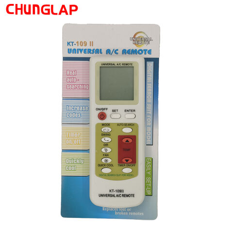 CHUNGLAP | جهاز تحكم عن بعد عالمي جديد لمكيف الهواء KT-109 II مع حامل مناسب لمكيف الهواء الرقمي