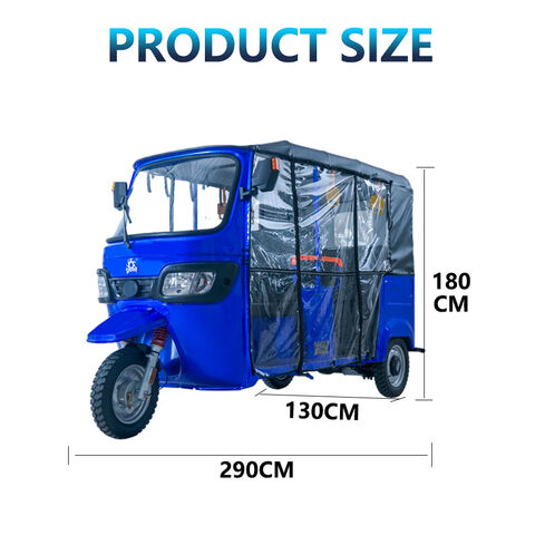 Händlerpreis 2025 Elektrisches Dreirad Geschlossene Tuk-Tuk Auto Rikscha Service 1800kW Motor Kulturelle Erlebnisse