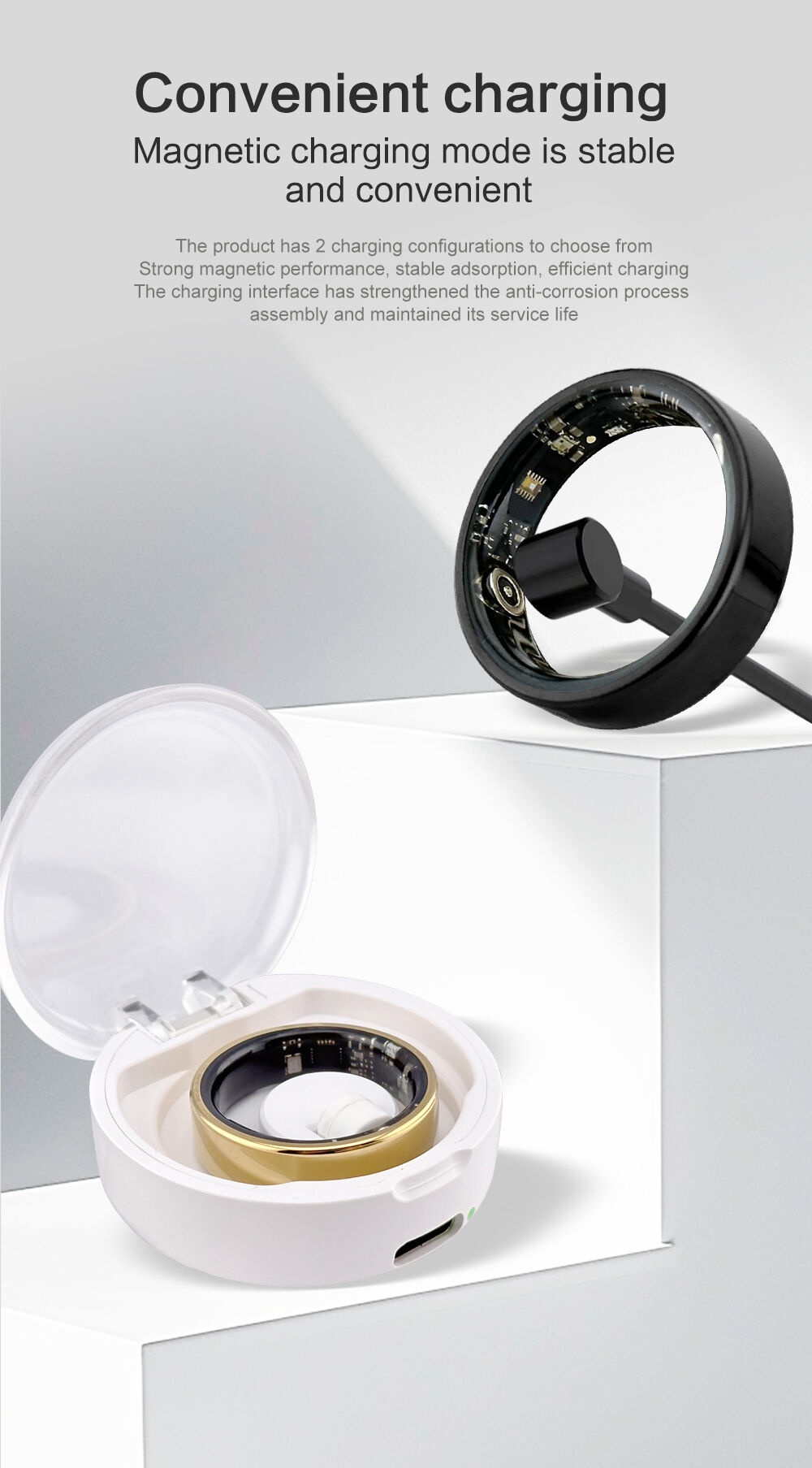 Oem Creative Design Smart Ring With Fitness Monitor Finger Digital Ring ...