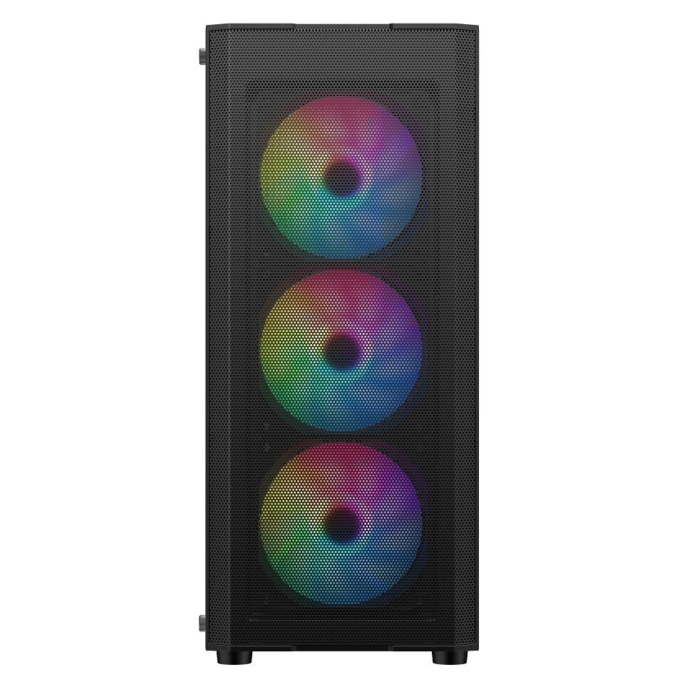 Rexgear Computer Case Ruix Mesh-2(black) Atx Gaming Case Mesh Front Panel High Airflow ...
