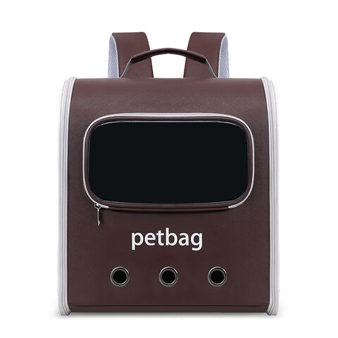 Bolsa portátil transpirable para gatos de fábrica, tela Oxford resistente a los arañazos, bolsa para mascotas para exteriores, mochila plegable para mascotas, venta al por mayor en stock