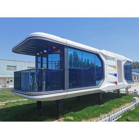 Casa Prefabricada Modular de Lujo para Exterior de Alta Calidad, Segura, Ecológica, Móvil, Tipo Cápsula, Casa Pequeña