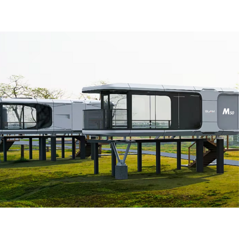 Casa Prefabricada Modular de Lujo para Exterior de Alta Calidad, Segura, Ecológica, Móvil, Tipo Cápsula, Casa Pequeña