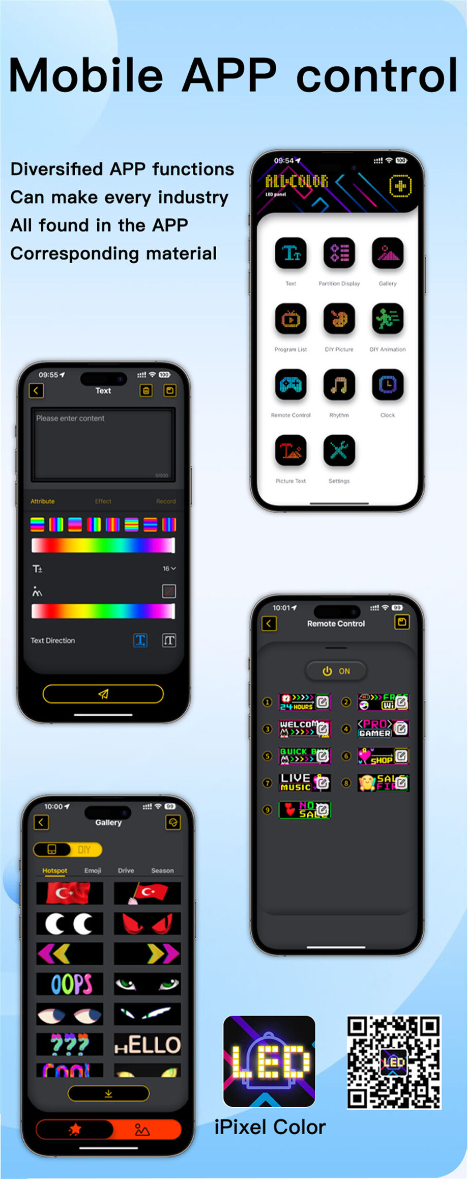 Panneau LED Matriciel Flexible à Défilement - Contrôle Par APP, 37.2x9.2cm, étanche IP65 - Neuf