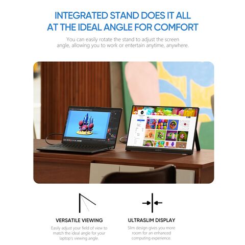 Arzopa A1 15.6 Inci 1080P Full HD FHD LCD LED Monitor Gaming Portabel Perluasan Layar PC Komputer Monitor Portabel Moniteur PC