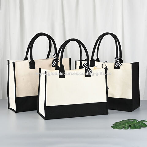 Sac à main en toile personnalisé avec photo, texte, logo, sac de courses cabas grande capacité, sac en toile laminé avec logo d'entreprise, personnalisation