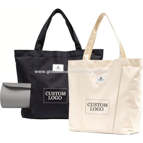 Sac de tapis de yoga personnalisé avec nom et logo, sac de transport en toile pour tapis de yoga, sac à bandoulière pour fitness, pilates, sac fourre-tout pour tapis de yoga