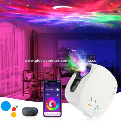 Proyector Inteligente Wifi de Estrellas, LED Láser, Galaxia, Lámpara de Noche Musical, Cielo Estrellado, Luna, Control Inalámbrico por App, Lámpara de Mesa Decorativa